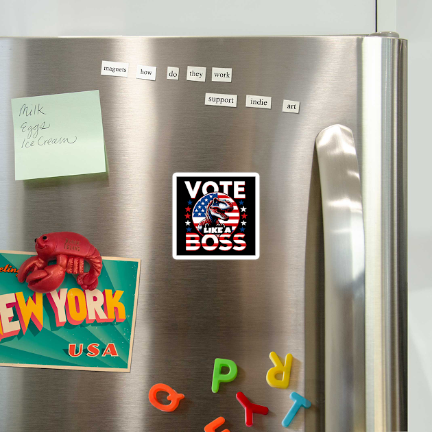 Vote Like a Boss - T-Rex American Pride by MakerMind8.2